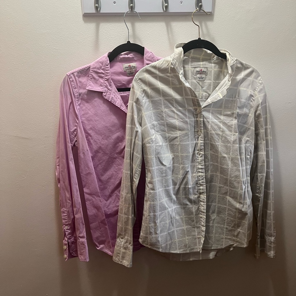 Lot of two J. crew Factory button down shirts, EUC, smoke free home